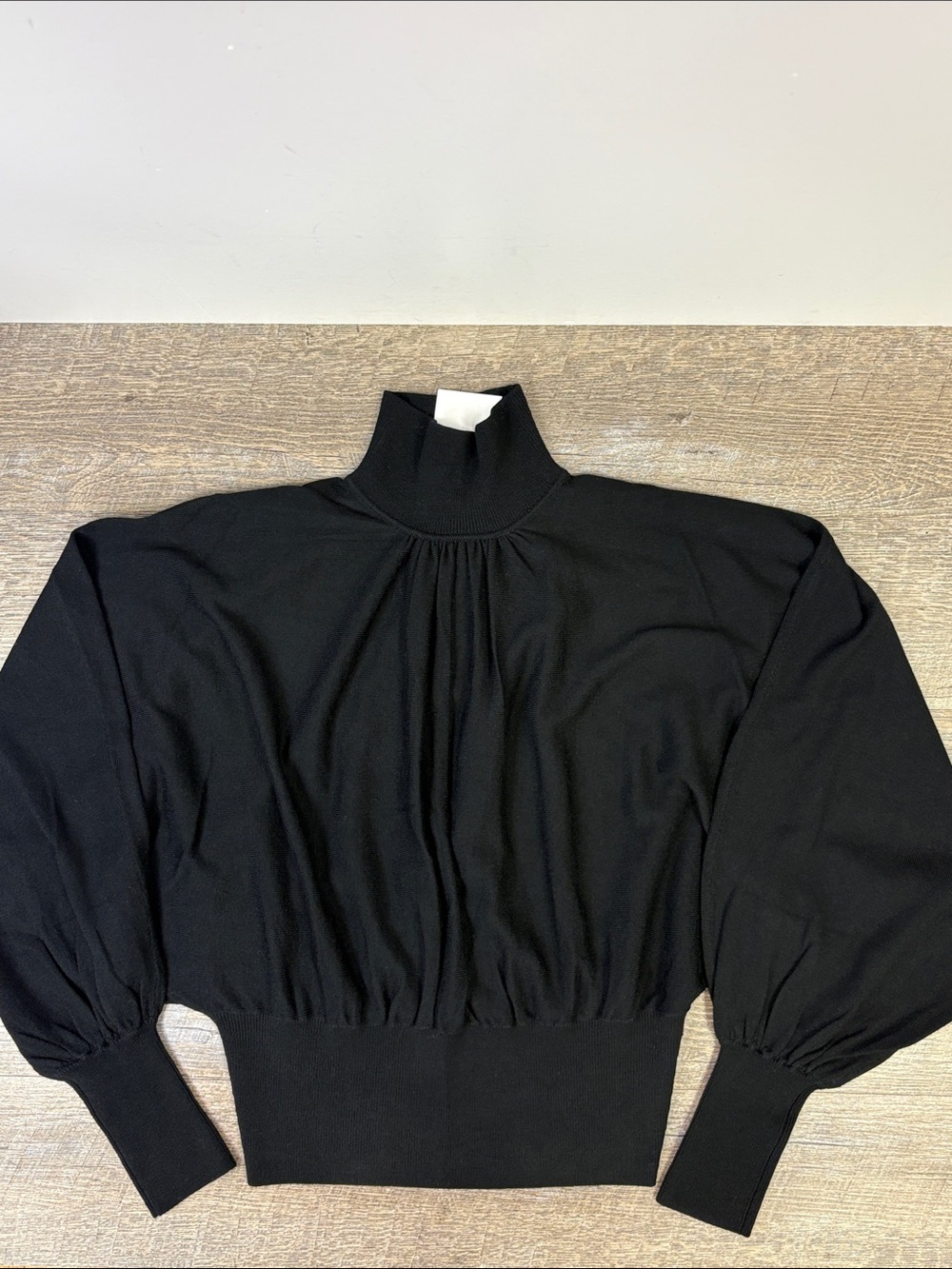 Zimmermann Batwing Black 100% Wool Turtleneck Sweater NWT US 10